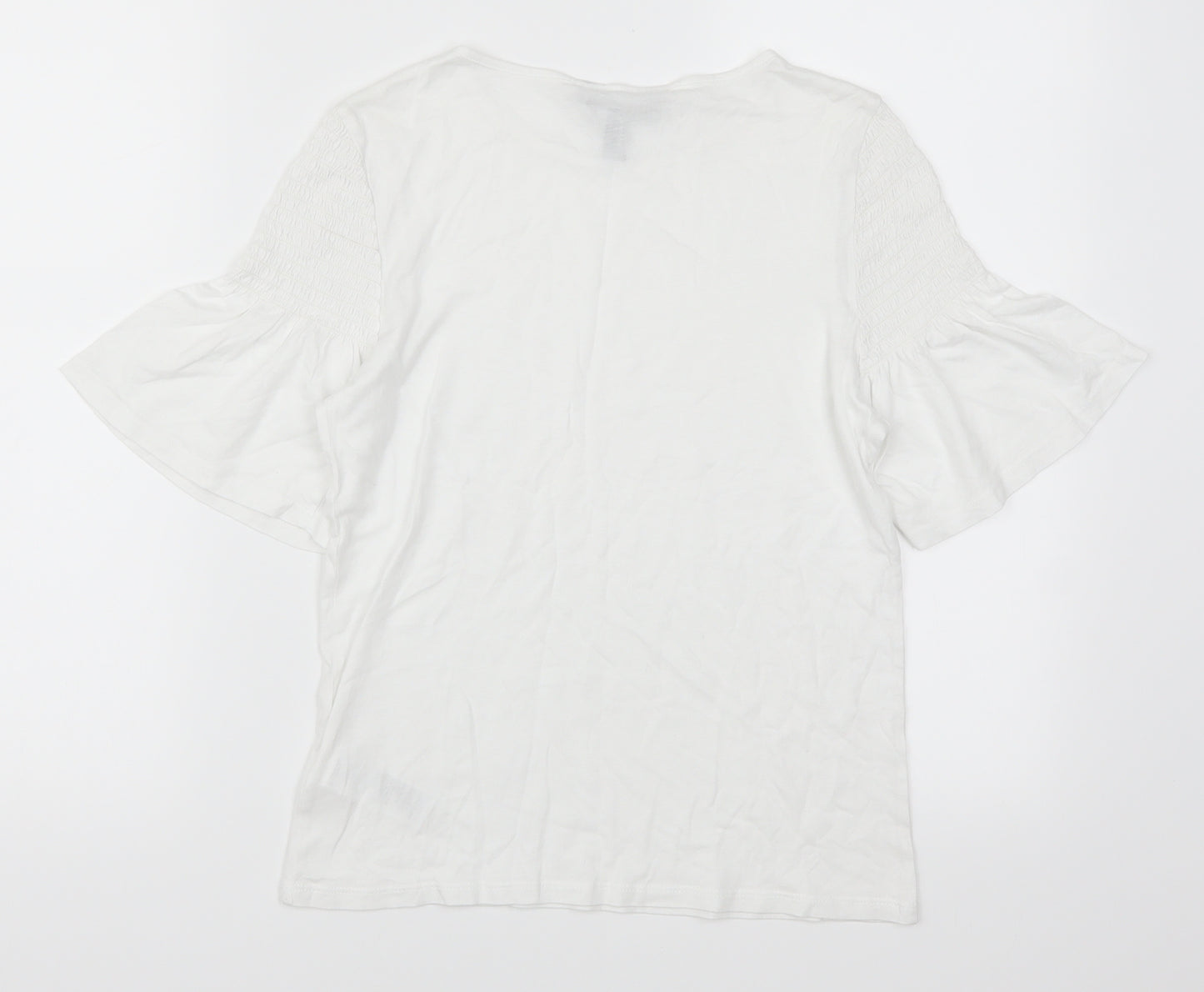 New Look Womens White   Basic T-Shirt Size 6