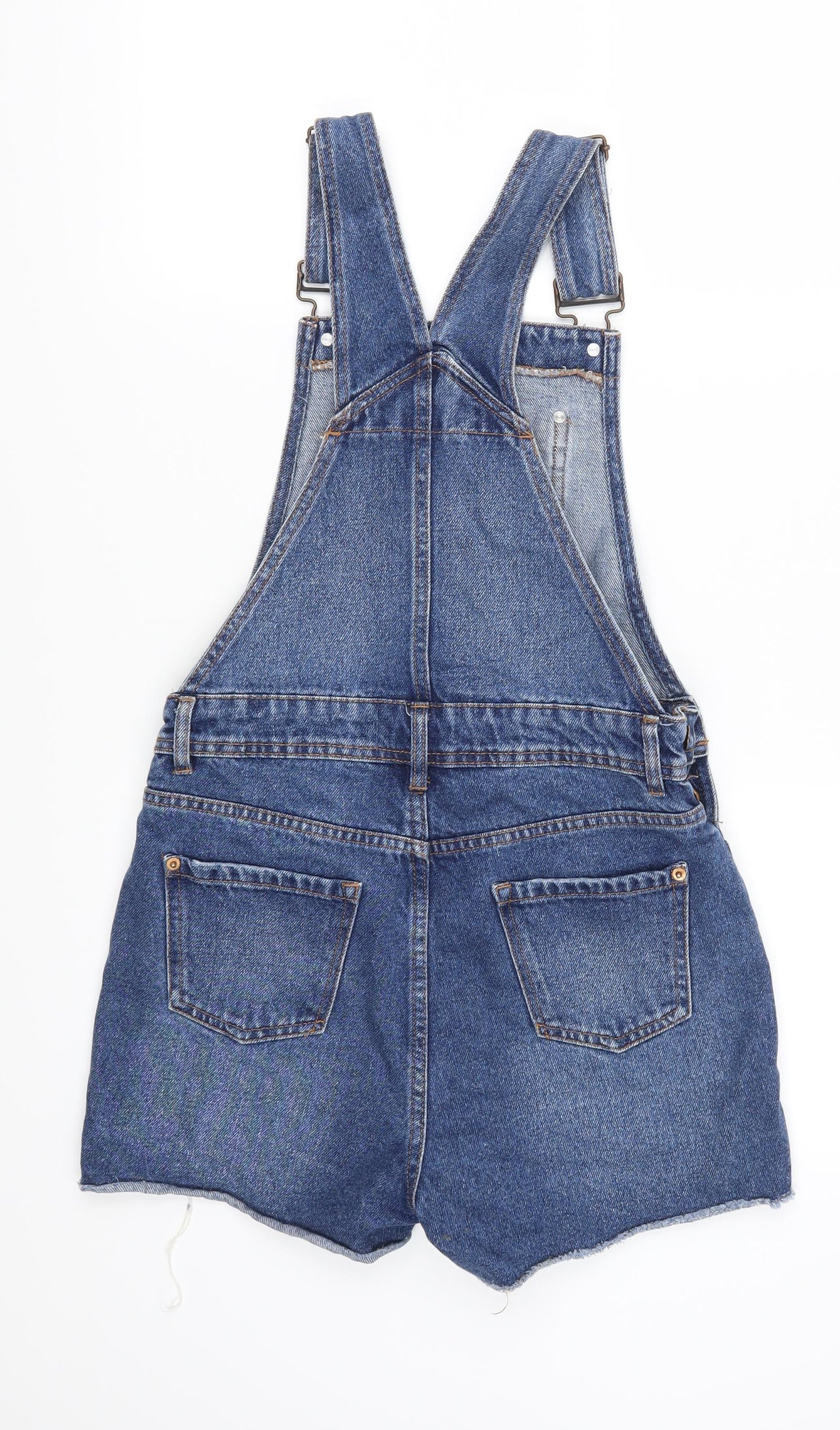 New Look Girls Blue  Denim Dungaree One-Piece Size 12 Years