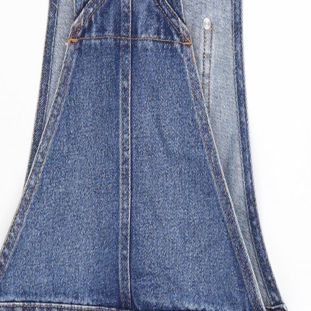 New Look Girls Blue  Denim Dungaree One-Piece Size 12 Years