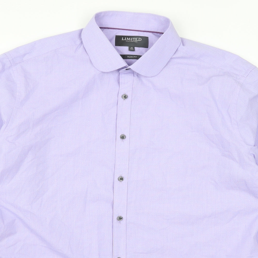 Marks and Spencer Mens Purple    Dress Shirt Size 16.5