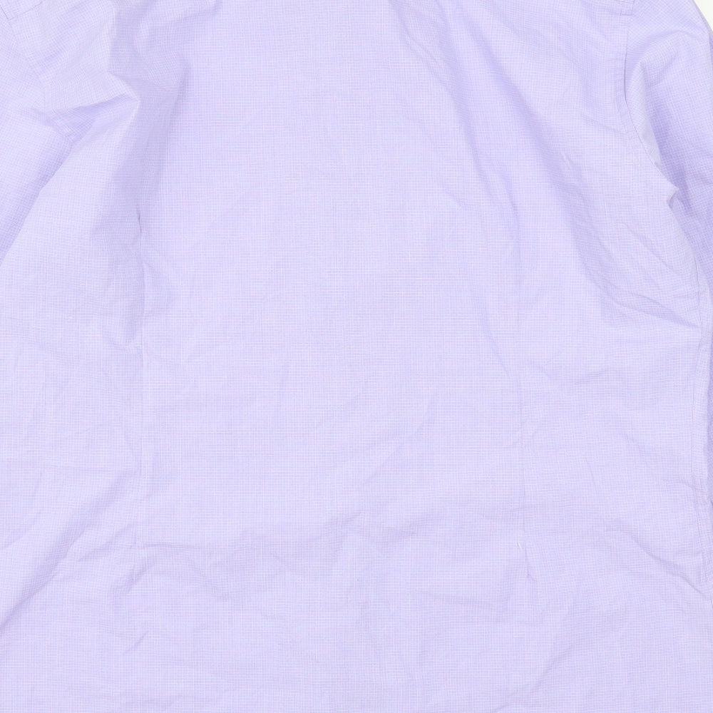 Marks and Spencer Mens Purple    Dress Shirt Size 16.5