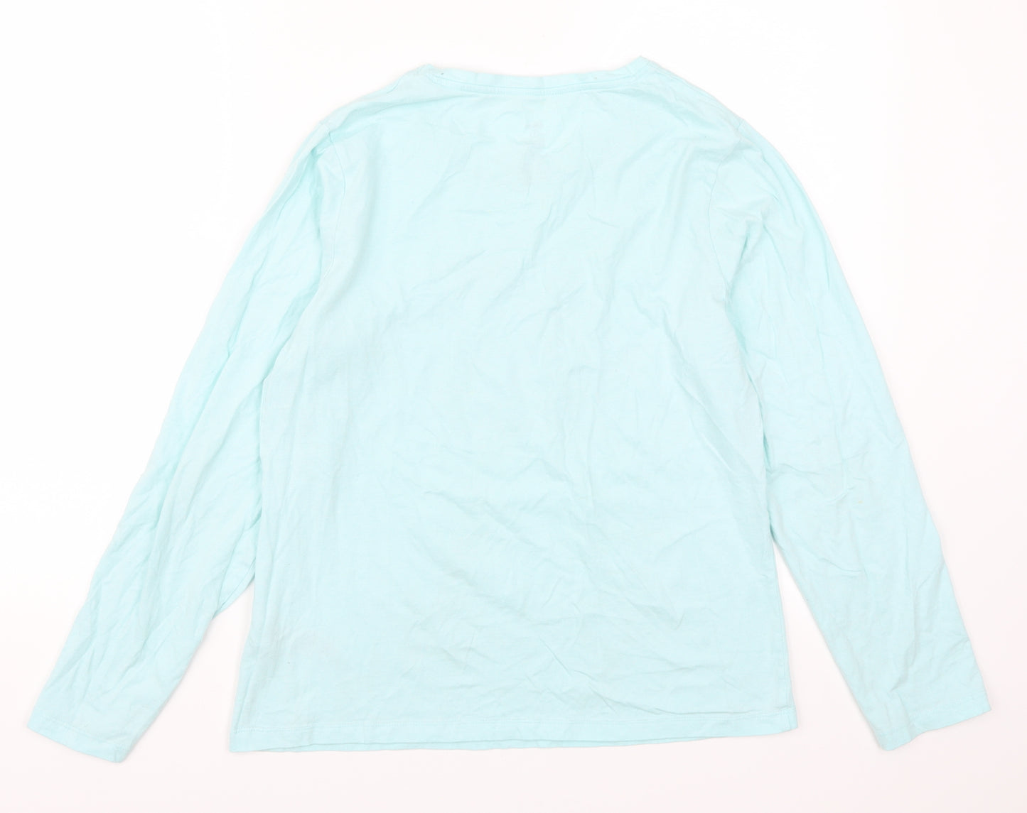 Primark Womens Blue Solid  Top Pyjama Top Size 10  - Not Today Cat