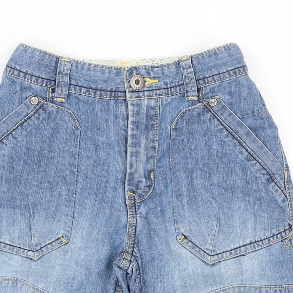 NEXT Boys Blue  Denim Cargo Shorts Size 7 Years