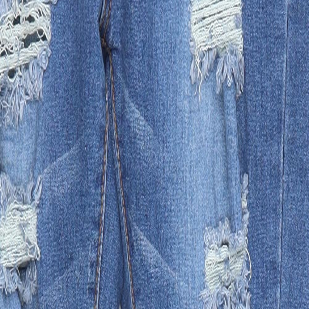 Preworn Womens Blue  Denim Skinny Jeans Size 32 in L29 in