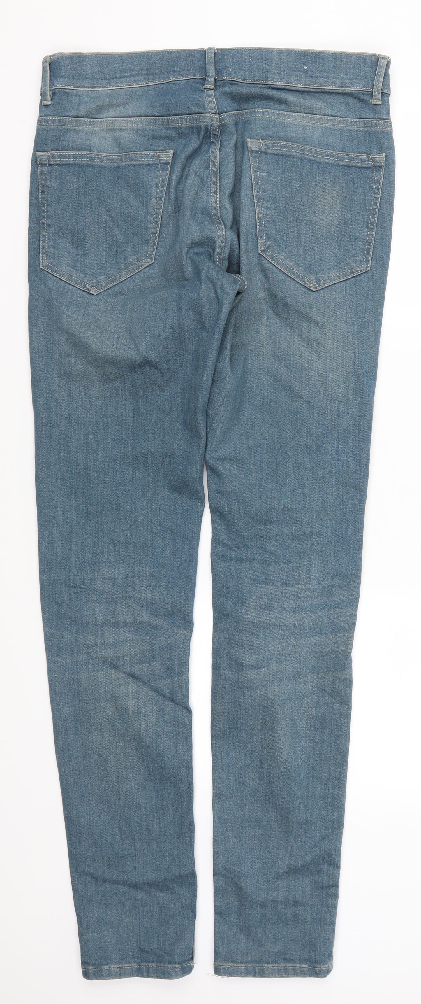 Topman Mens Blue  Denim Skinny Jeans Size 32 L31 in