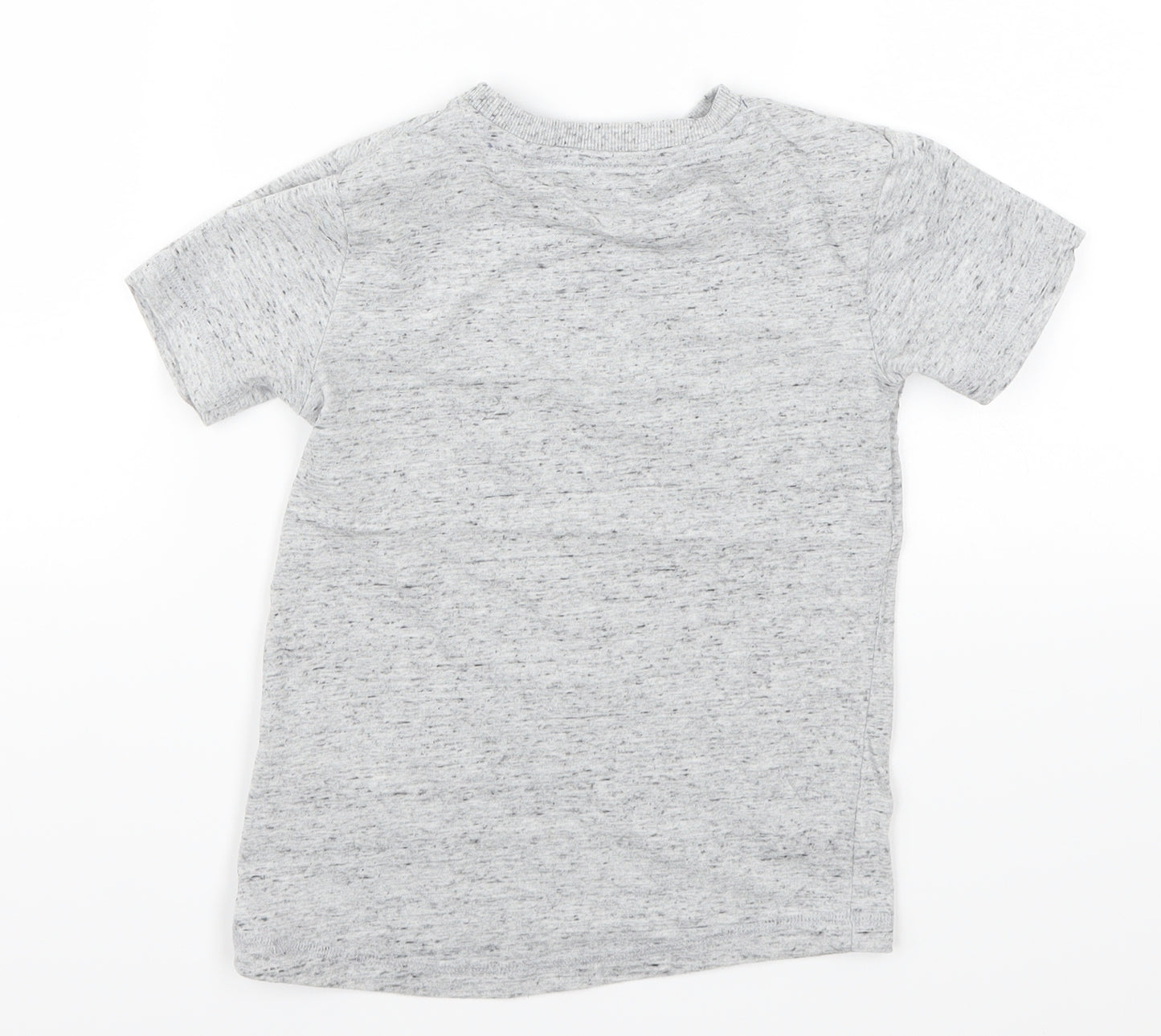 NEXT Boys Grey   Basic T-Shirt Size 4-5 Years  - Smiley Face