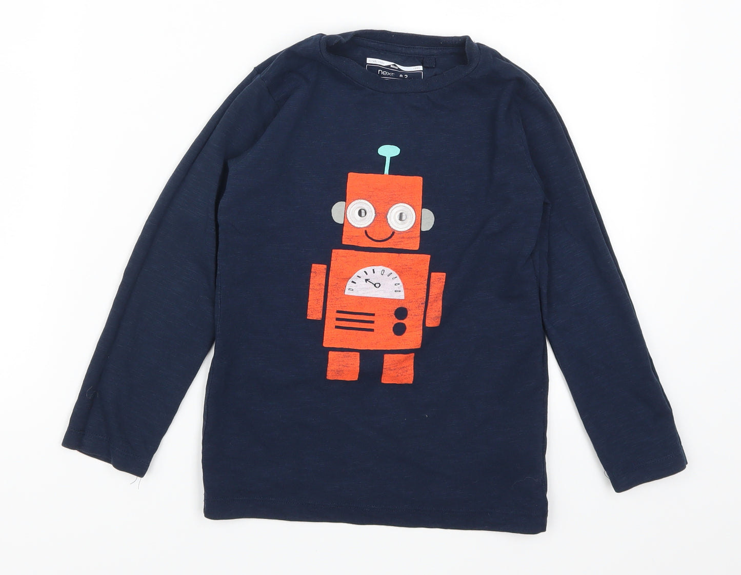 NEXT Boys Blue   Basic T-Shirt Size 4-5 Years  - Robot
