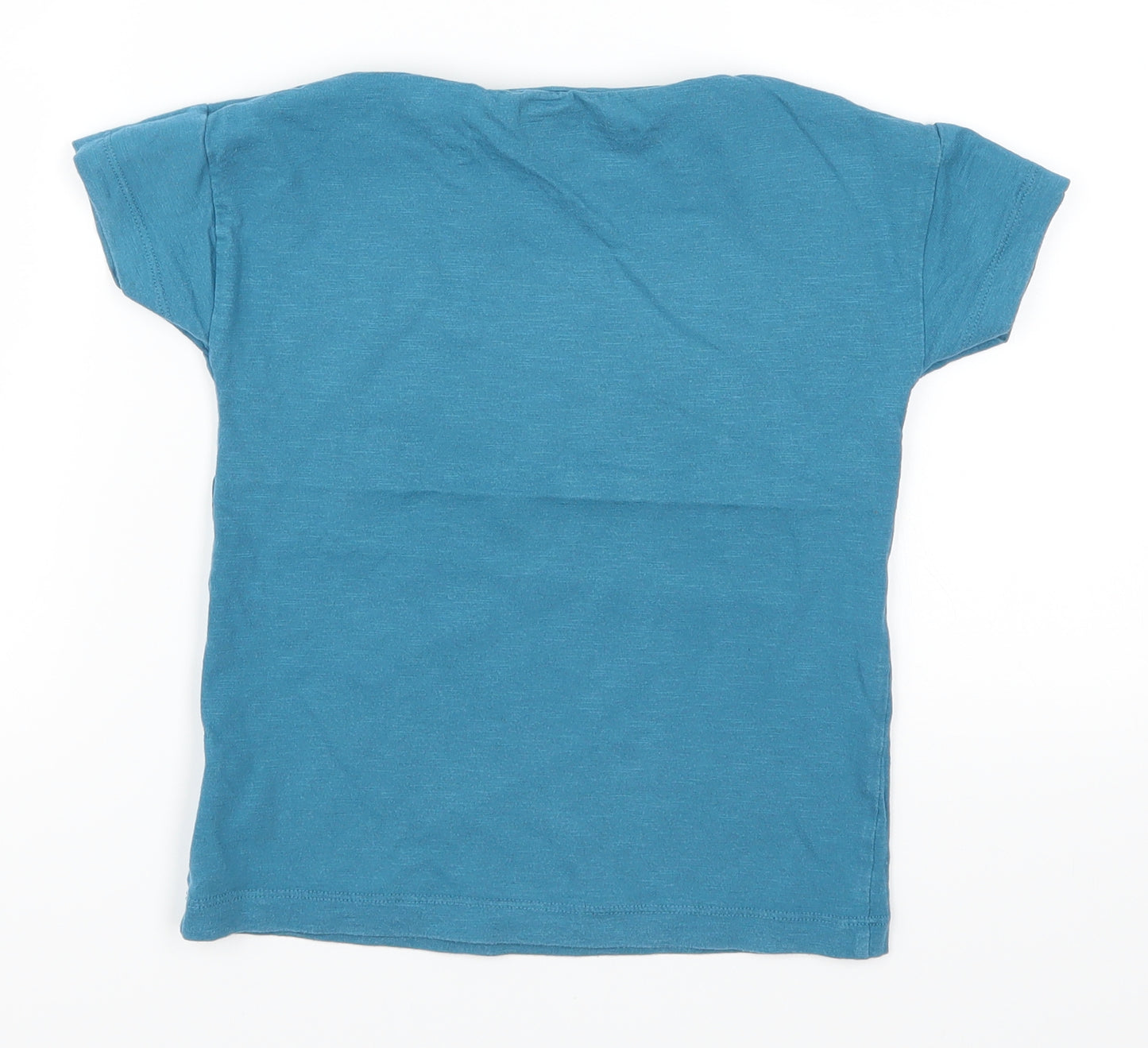 NEXT Boys Blue   Basic T-Shirt Size 3-4 Years  - Rocket Ships