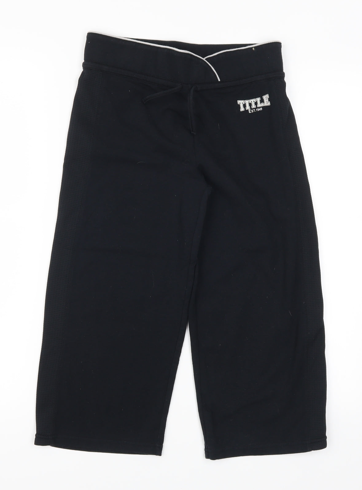 TITLE Womens Black   Sweatpants Trousers Size 10