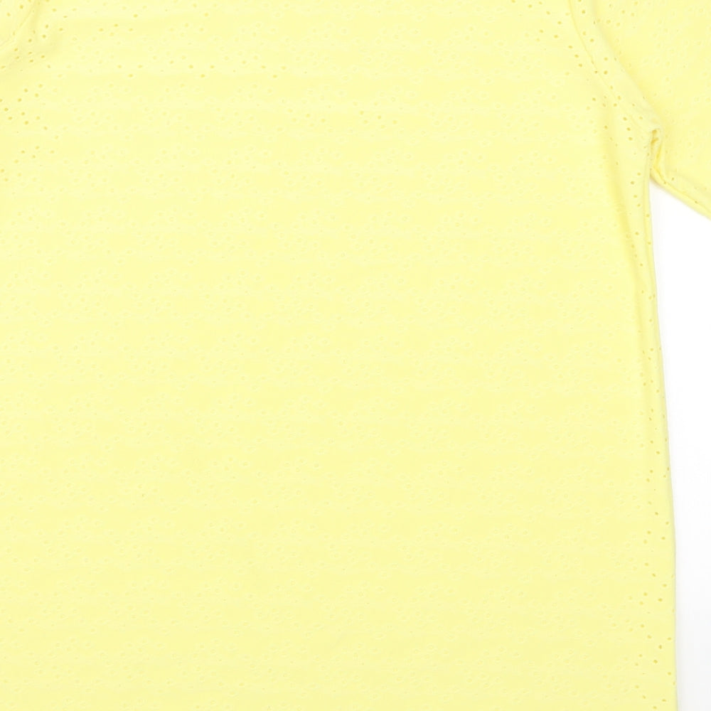 Boohoo Womens Yellow   Basic T-Shirt Size 12