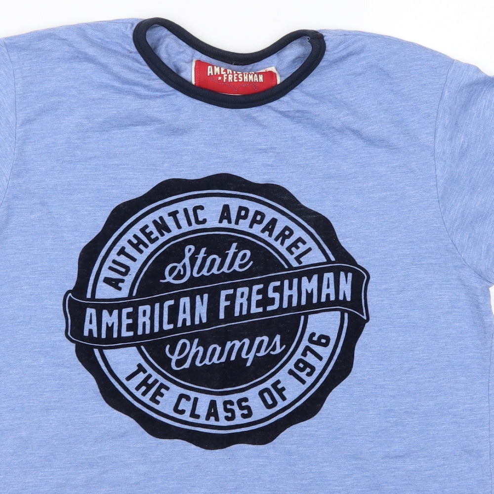 Matalan Boys Blue   Basic T-Shirt Size 12-13 Years  - American Freshman