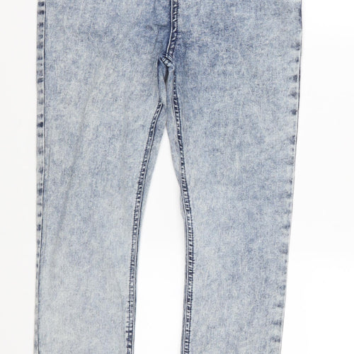 Preworn Womens Blue  Denim Skinny Jeans Size 30 in L25 in