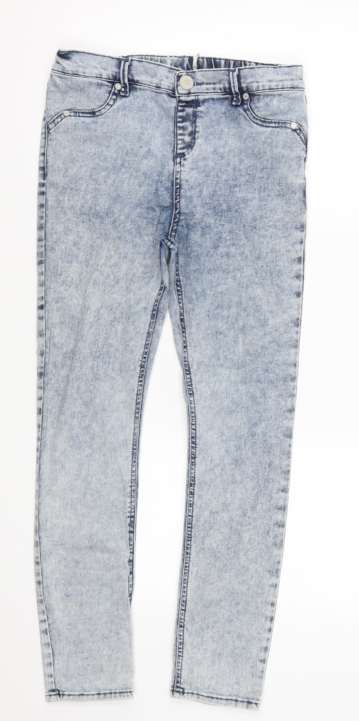 Preworn Womens Blue  Denim Skinny Jeans Size 30 in L25 in