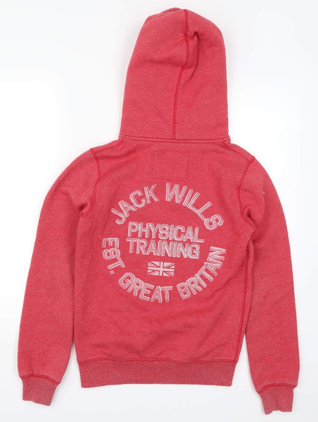 Jack Wills Womens Red   Pullover Hoodie Size 8  - Physical Training