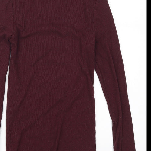 New Look Womens Red   Henley Jumper Size 10