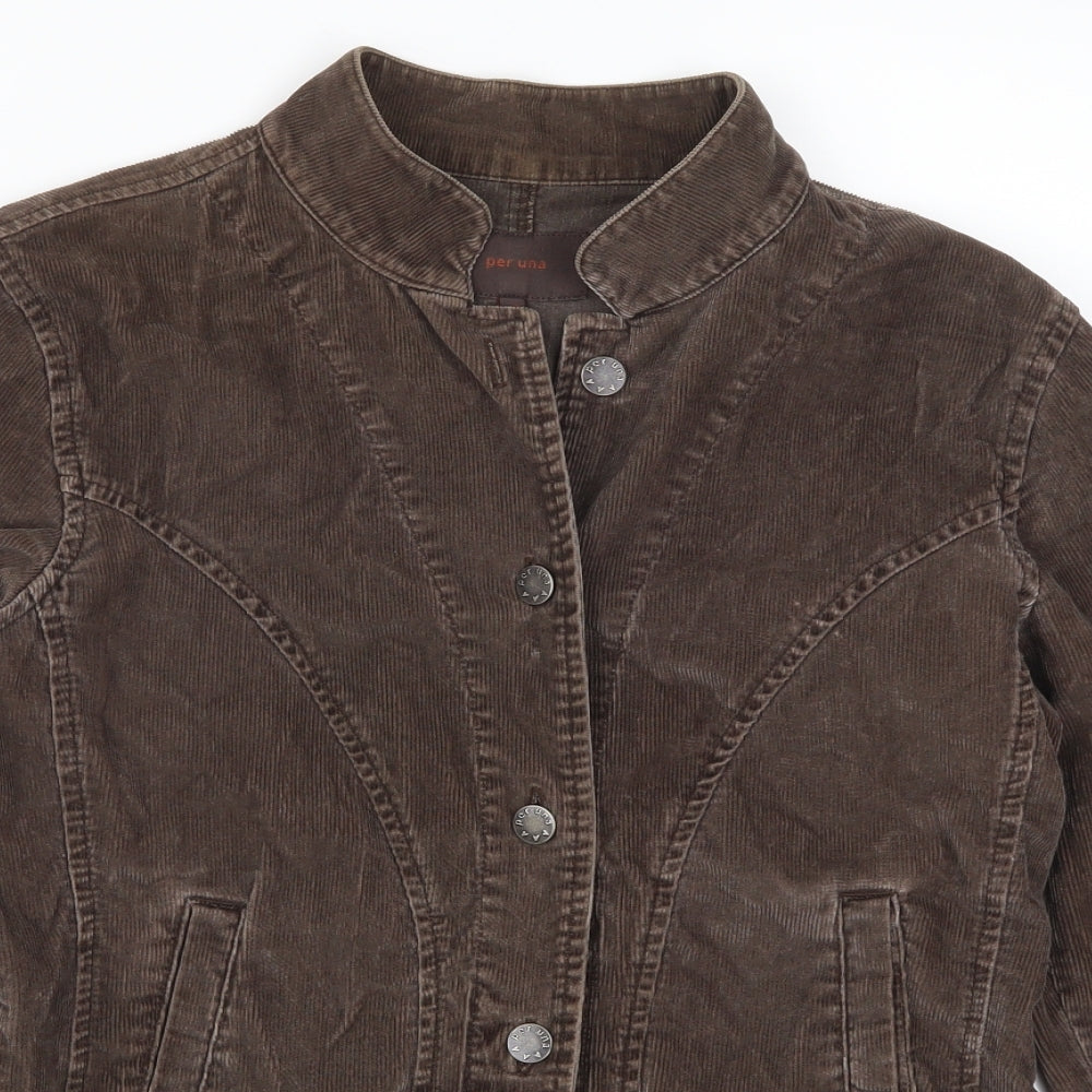 Per Una Womens Brown  Corduroy Jacket  Size 12