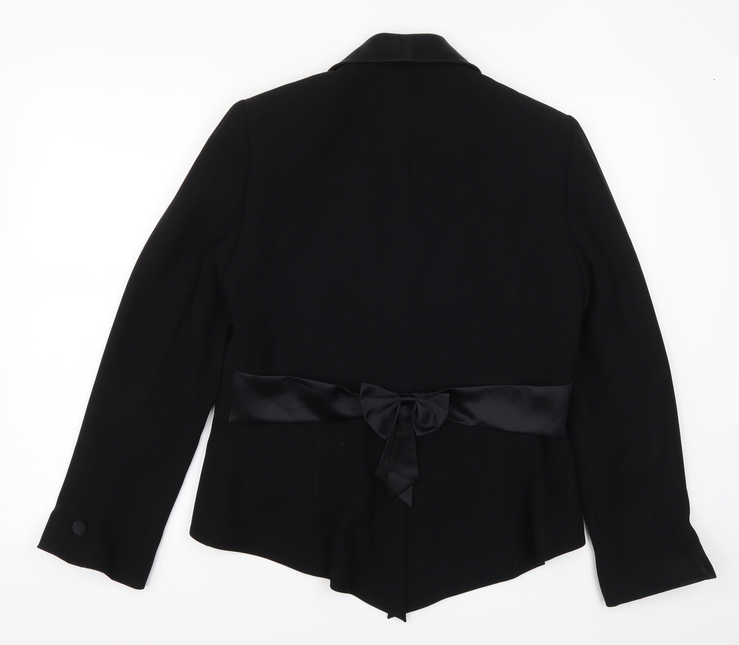Per Una Womens Black   Jacket Suit Jacket Size 14  - Bow