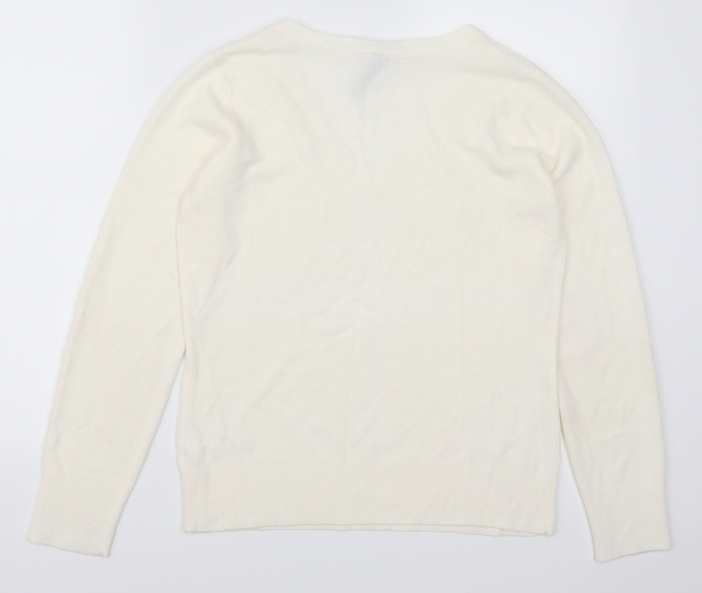 BHS Womens White   Pullover Jumper Size 12  - Cream