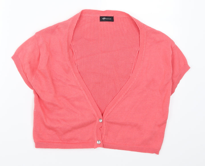 Internacionale Womens Pink Cardigan Jumper Size 12