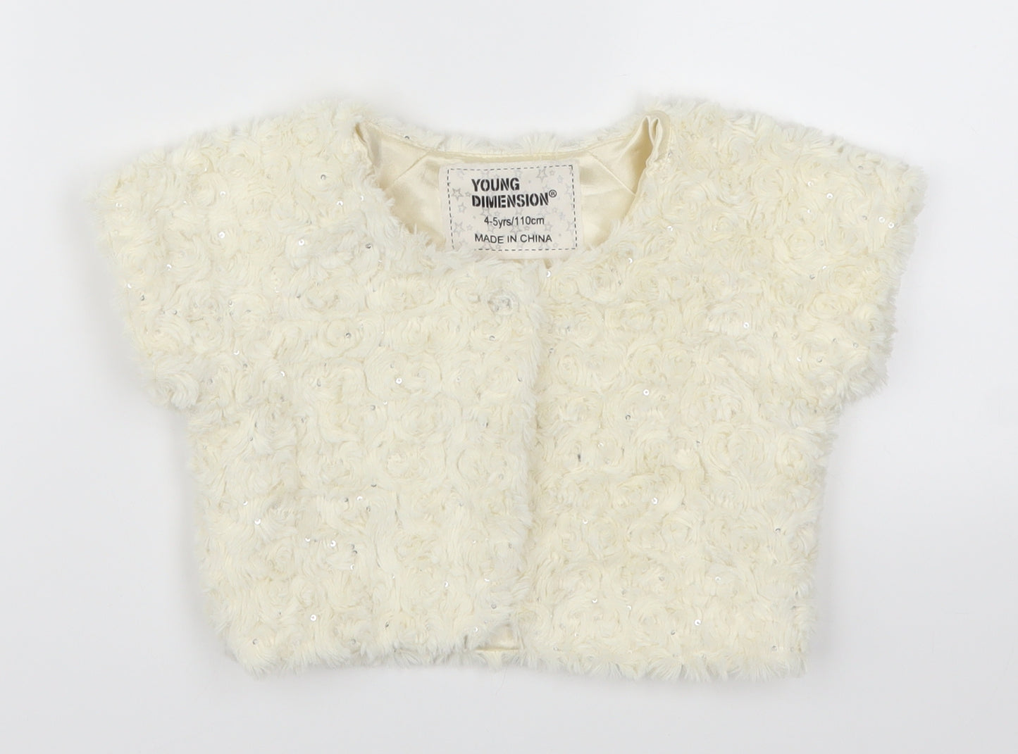 Young Dimension Girls Beige   Jacket  Size 4-5 Years