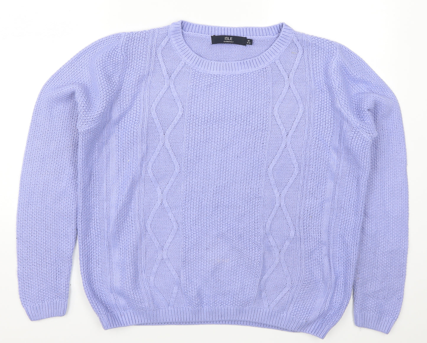 Isle Womens Purple   Pullover Jumper Size 14