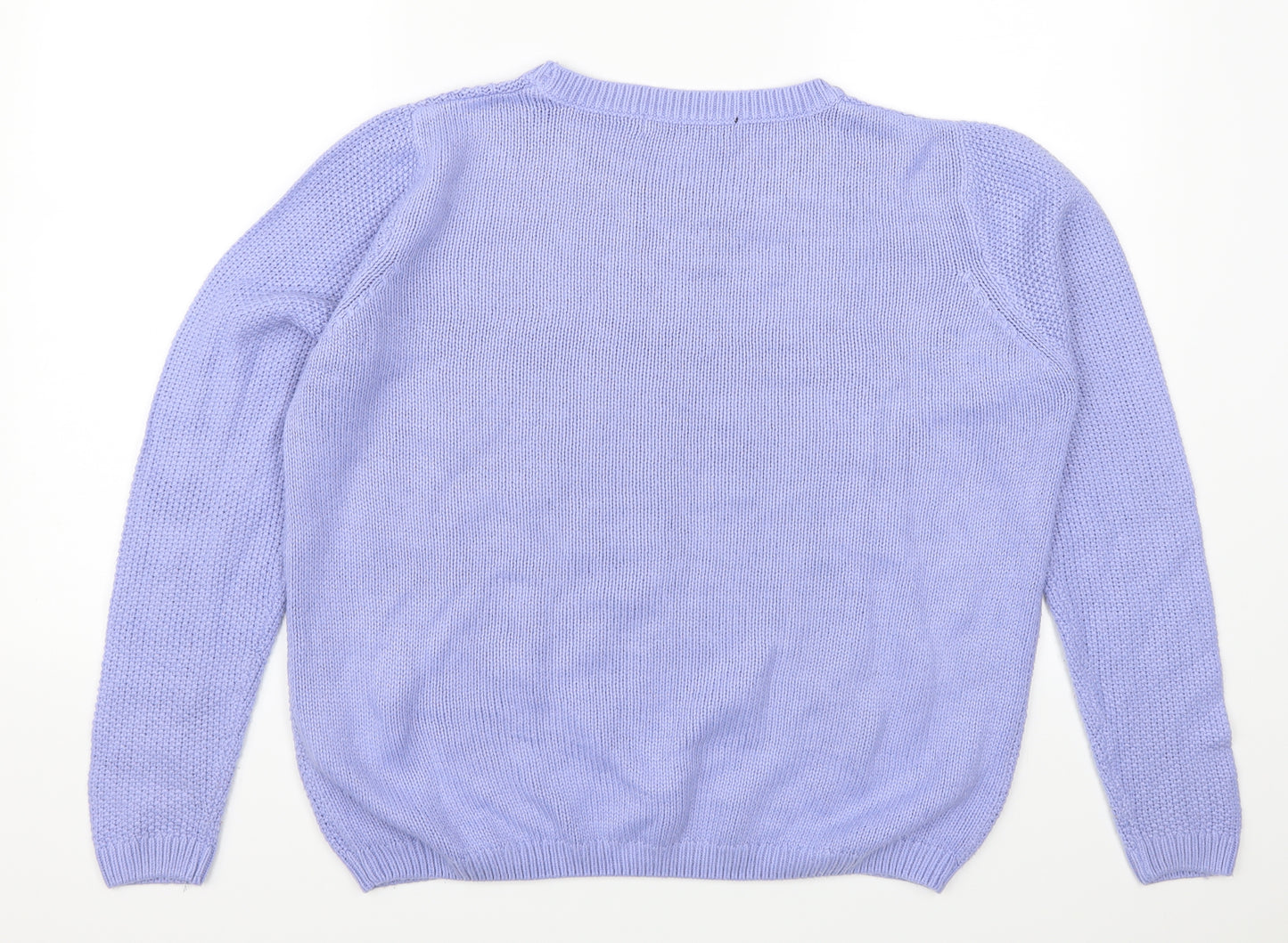 Isle Womens Purple   Pullover Jumper Size 14