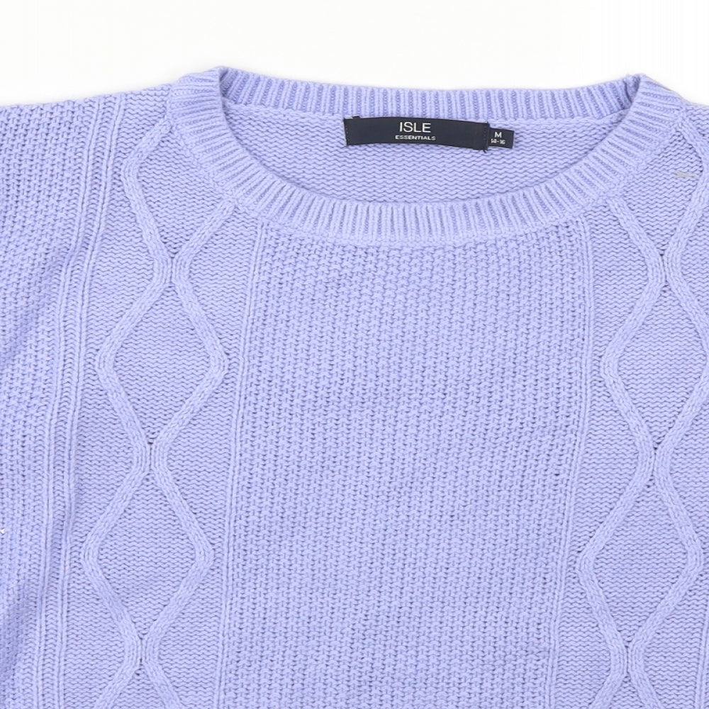 Isle Womens Purple   Pullover Jumper Size 14