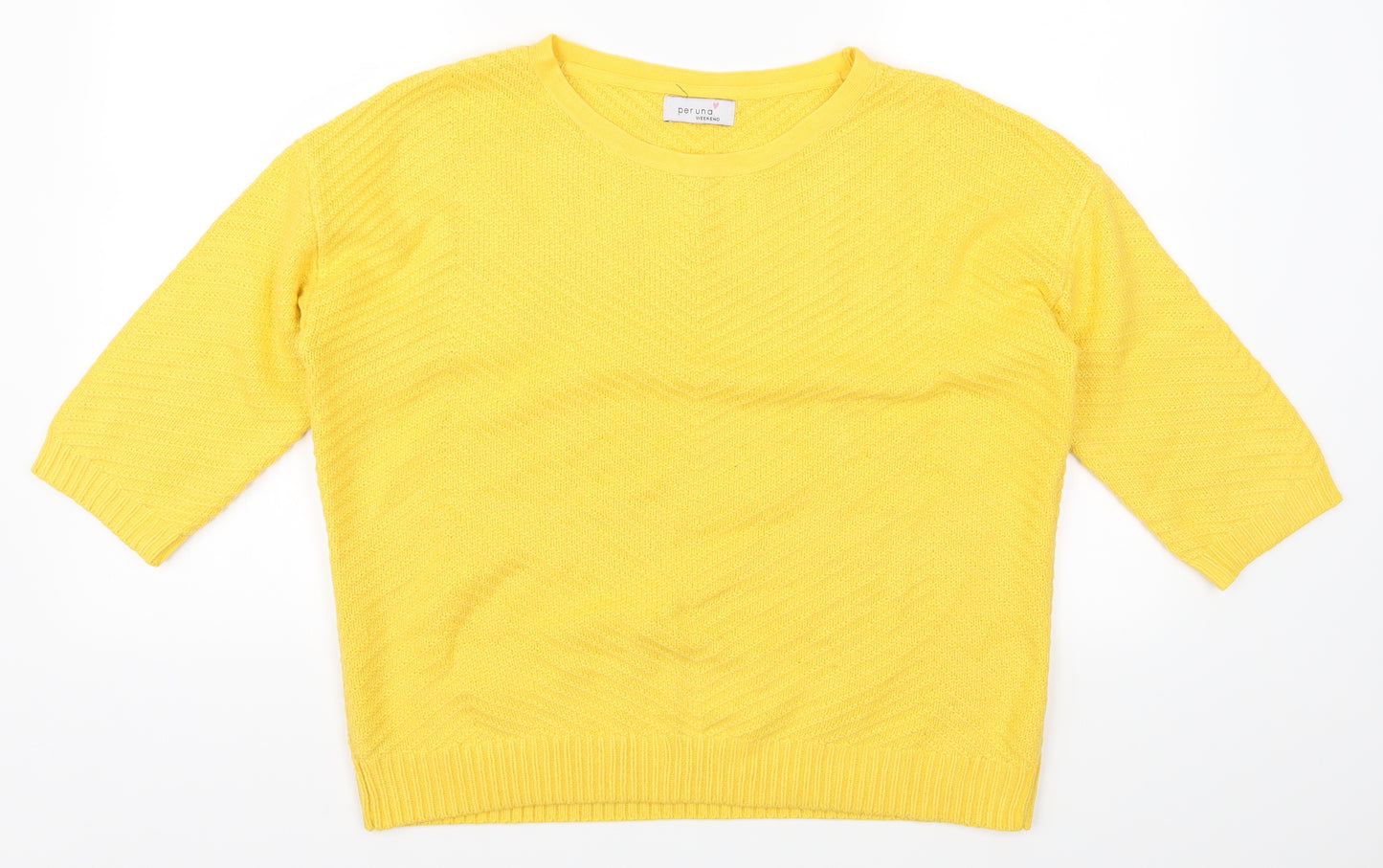 Per Una Womens Yellow   Pullover Jumper Size 14