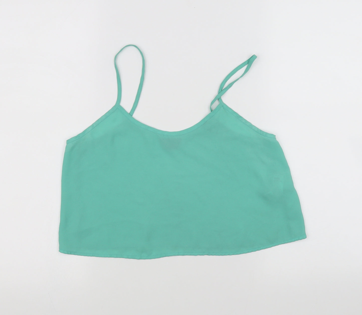Topshop Womens Green   Basic Tank Size 8