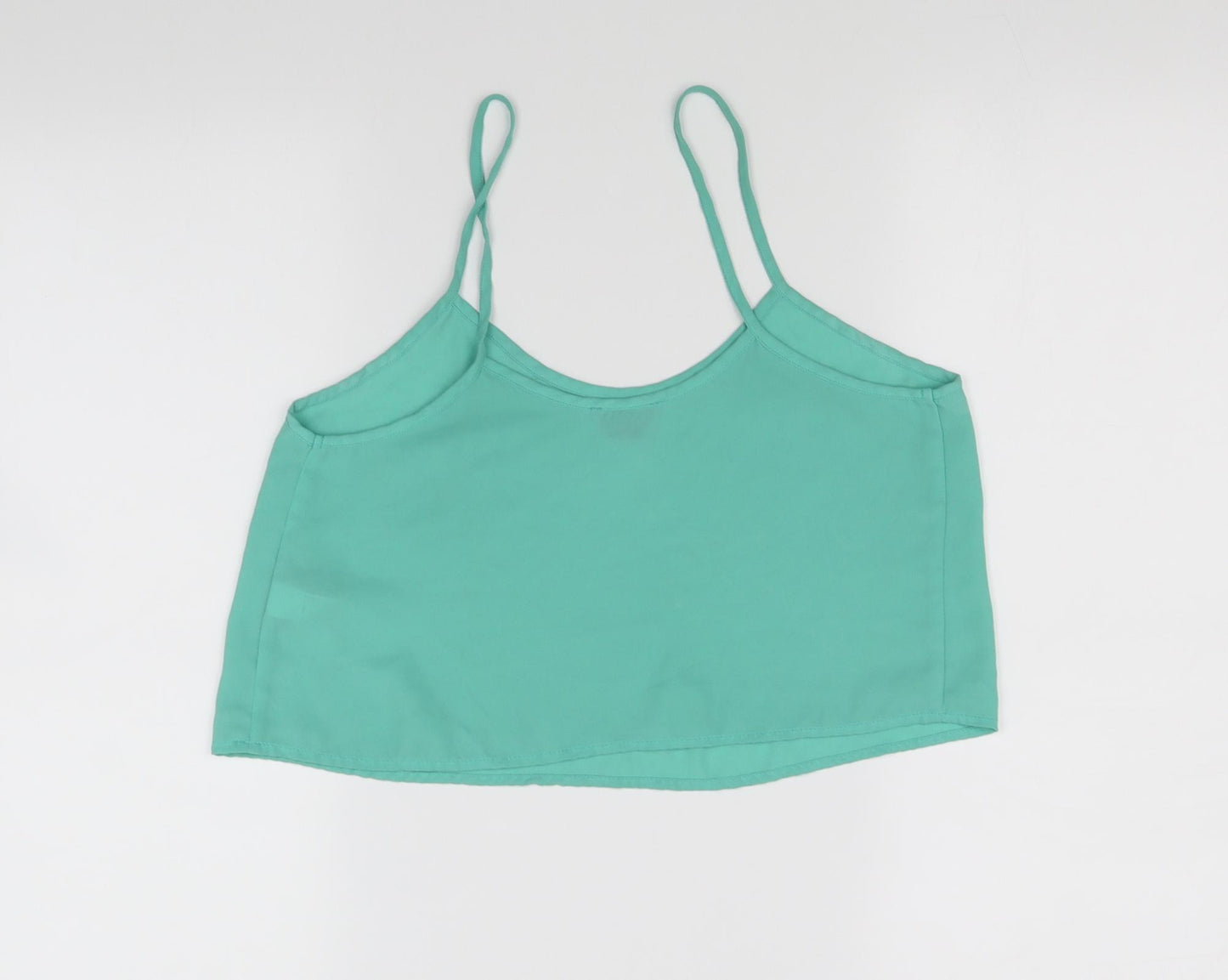 Topshop Womens Green   Basic Tank Size 8