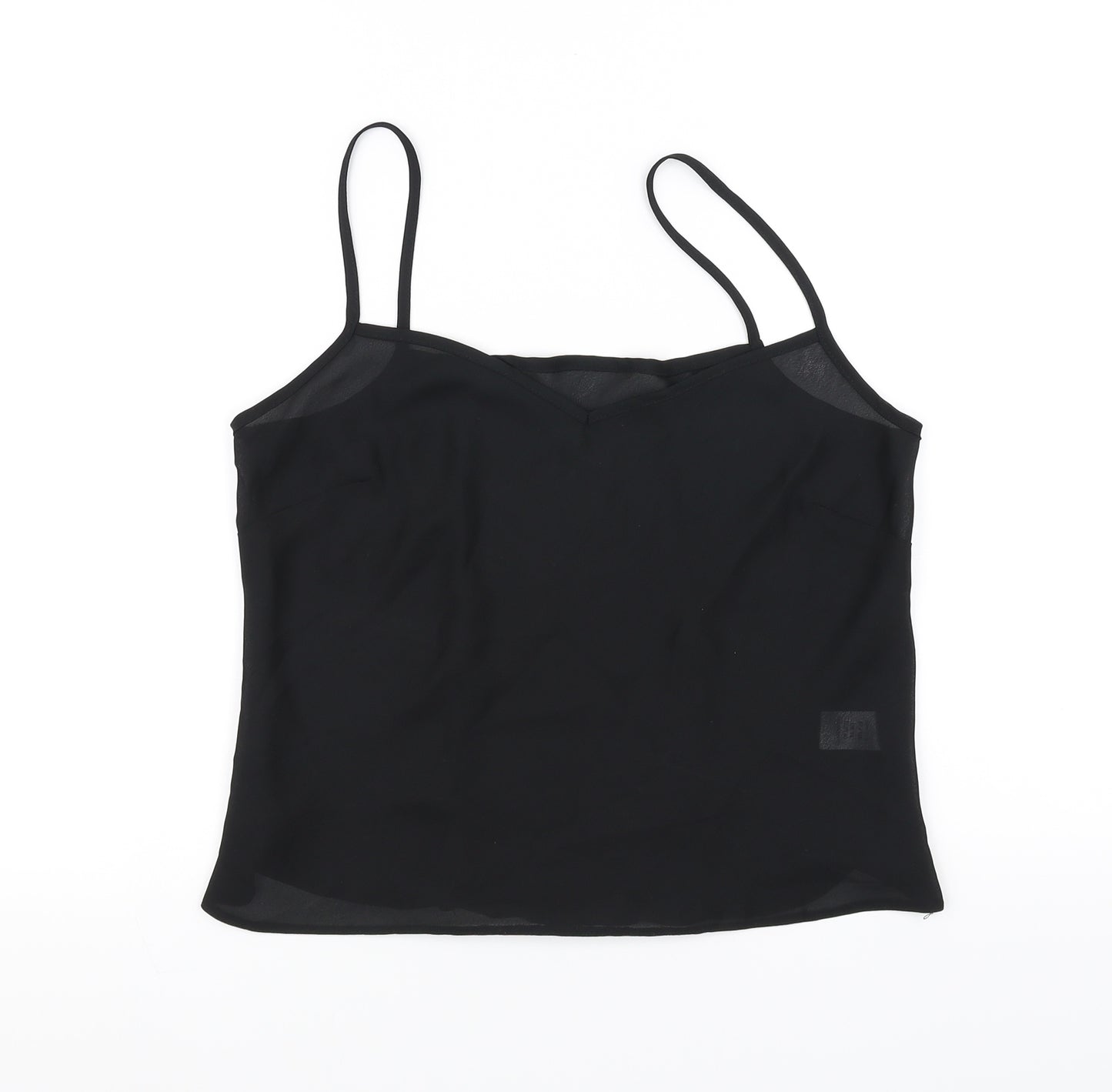 Preworn Womens Black   Basic Tank Size 14