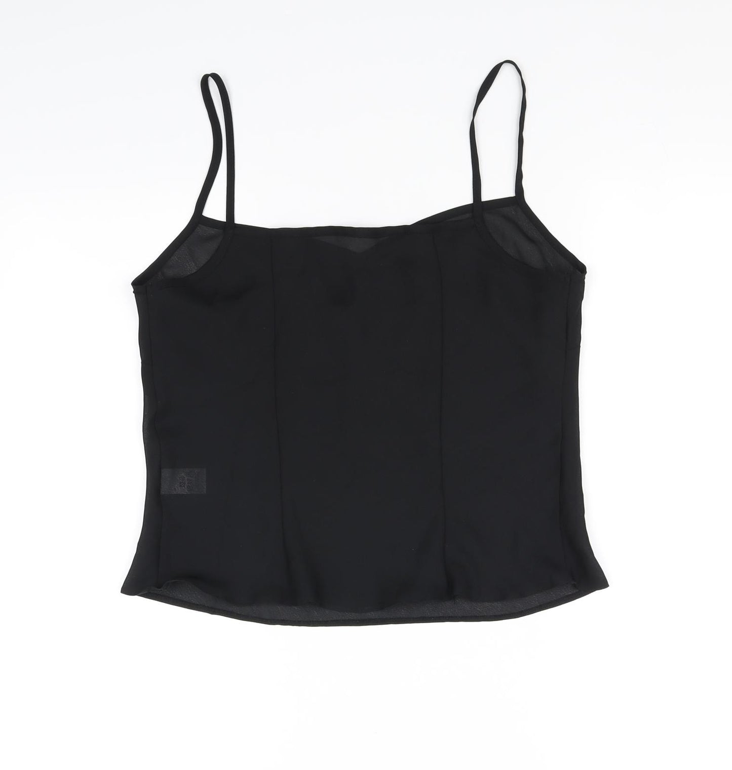 Preworn Womens Black   Basic Tank Size 14