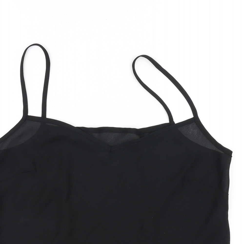 Preworn Womens Black   Basic Tank Size 14