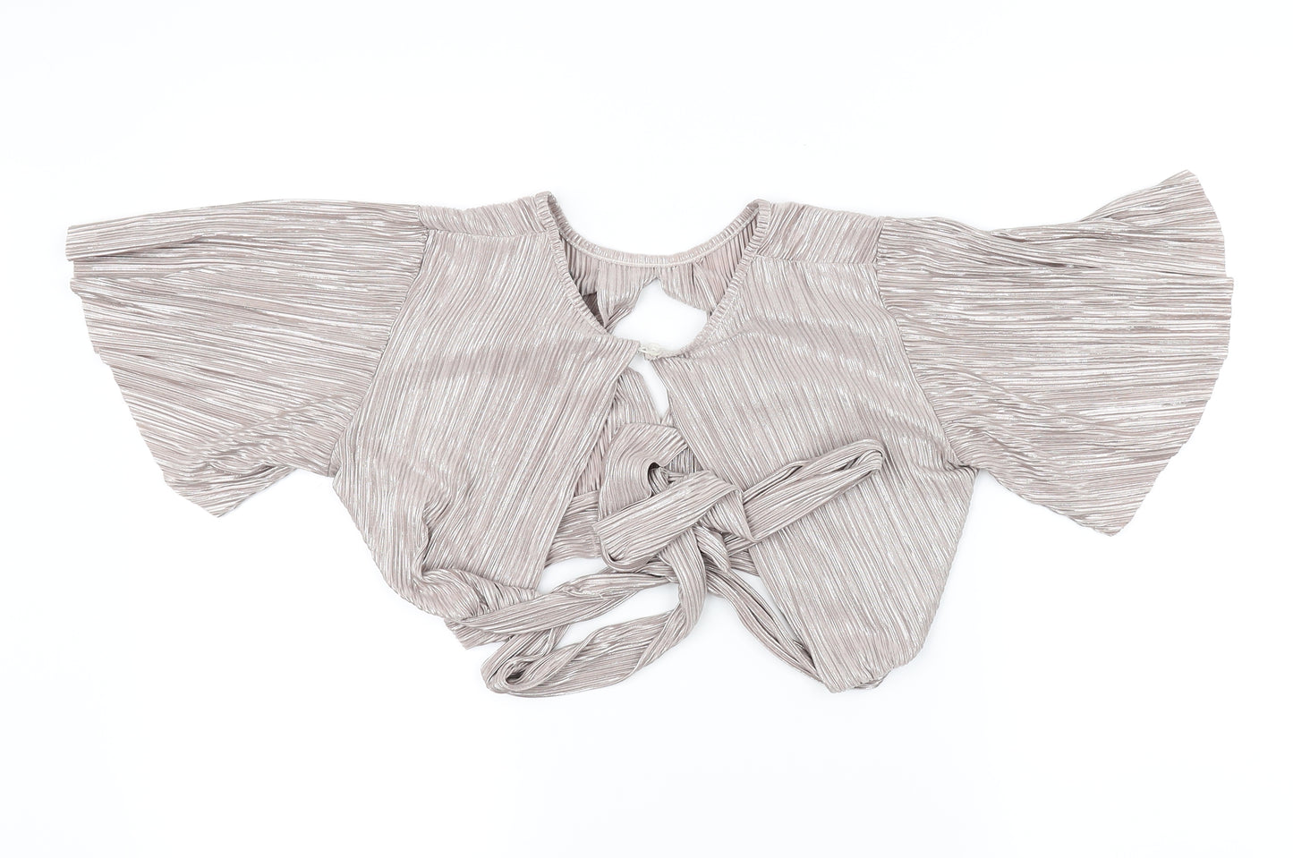 New Look Womens Grey   Basic Blouse Size 8