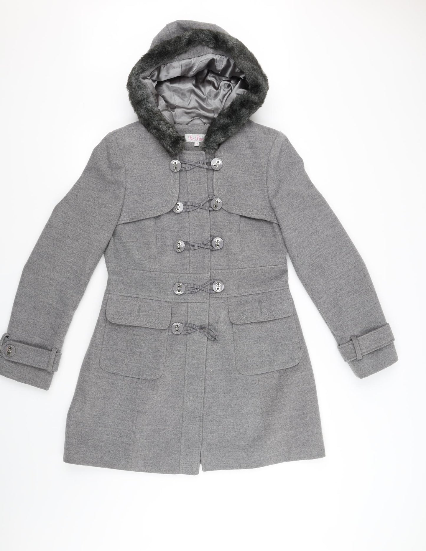 be beau Womens Grey   Jacket Coat Size 12