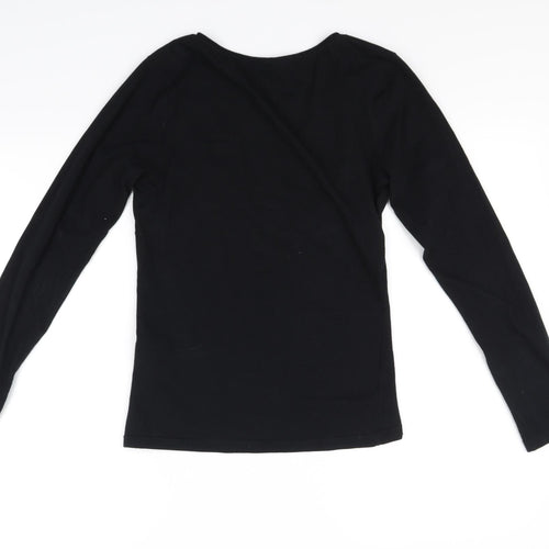 Amisu Womens Black   Basic T-Shirt Size M