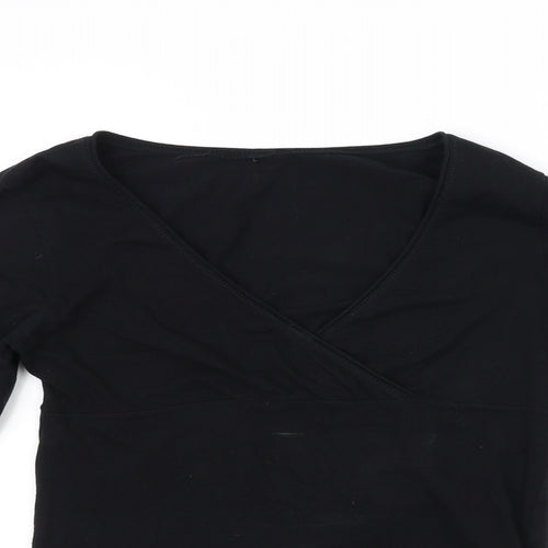 Amisu Womens Black   Basic T-Shirt Size M
