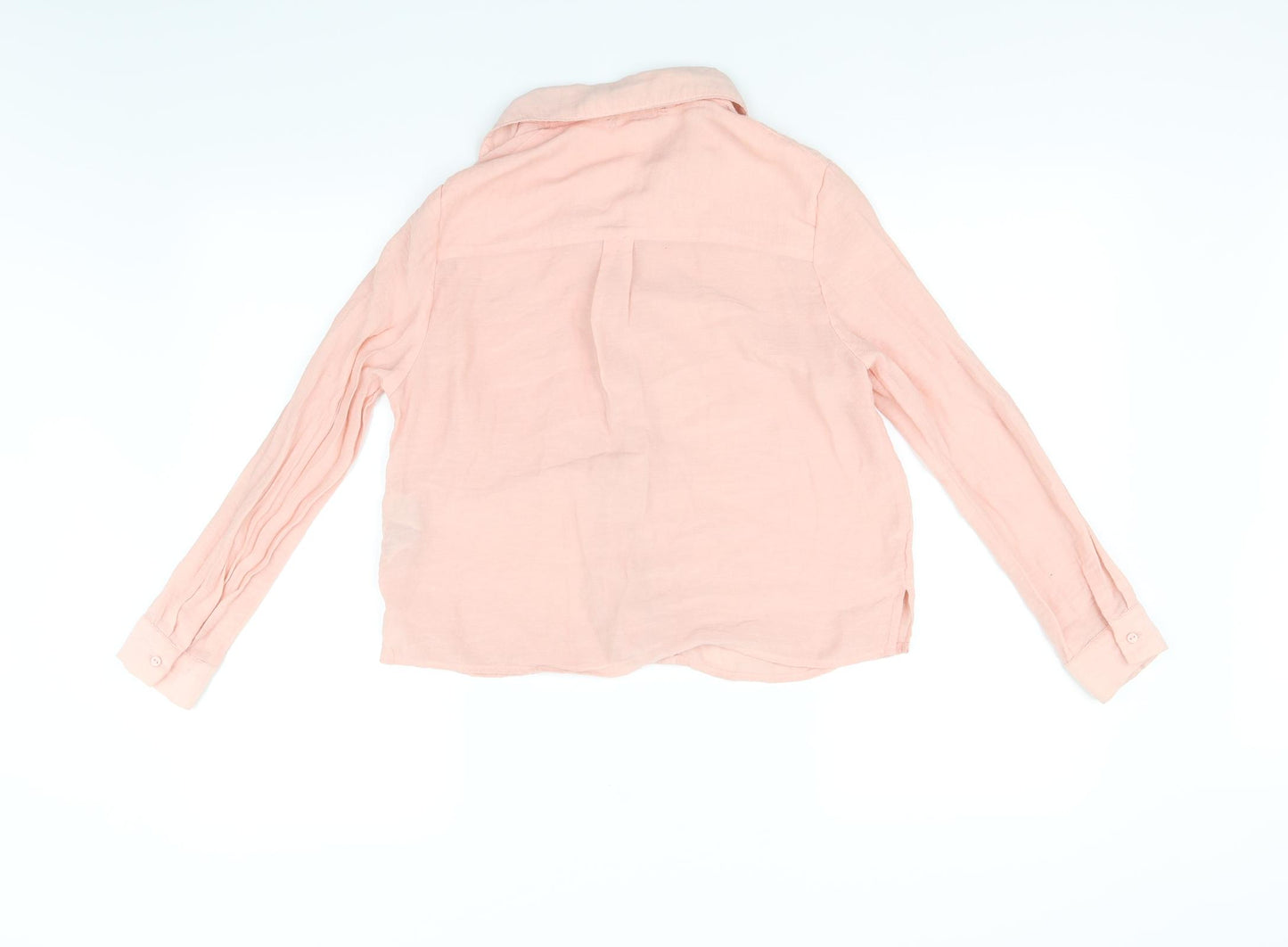 New Look Womens Pink   Basic Button-Up Size 8
