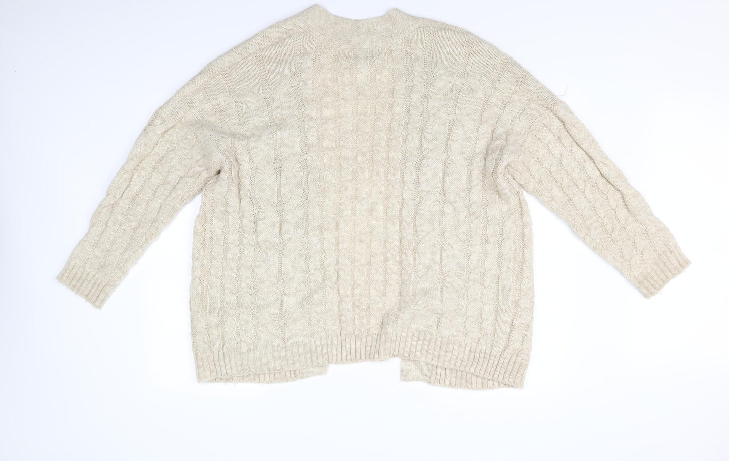 Primark Womens Beige   Cardigan Jumper Size M
