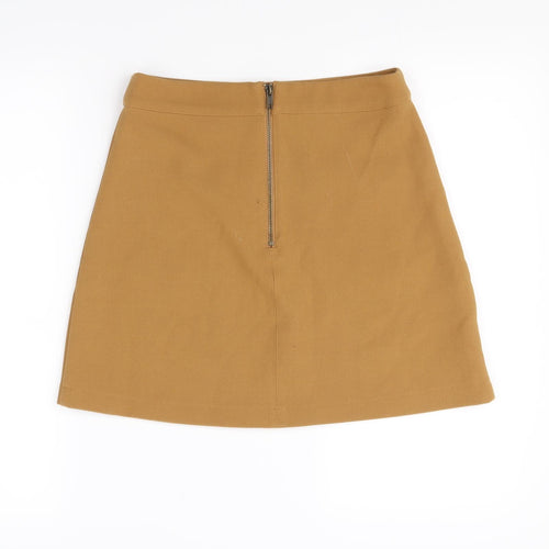 Divided Womens Orange   Flare Skirt Size 10
