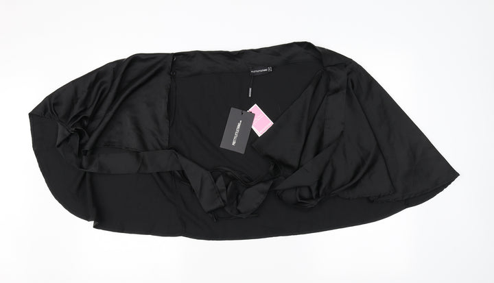 PRETTYLITTLETHING Womens Black Cardigan Jumper Size 12