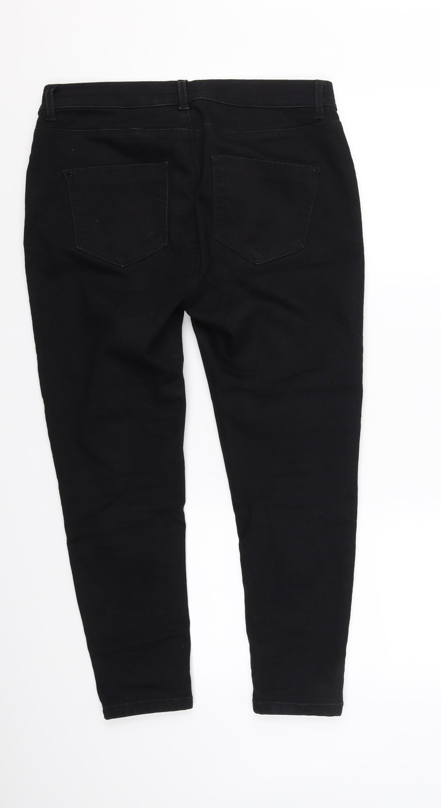 Dorothy Perkins Womens Black   Straight Jeans Size 14 L36 in