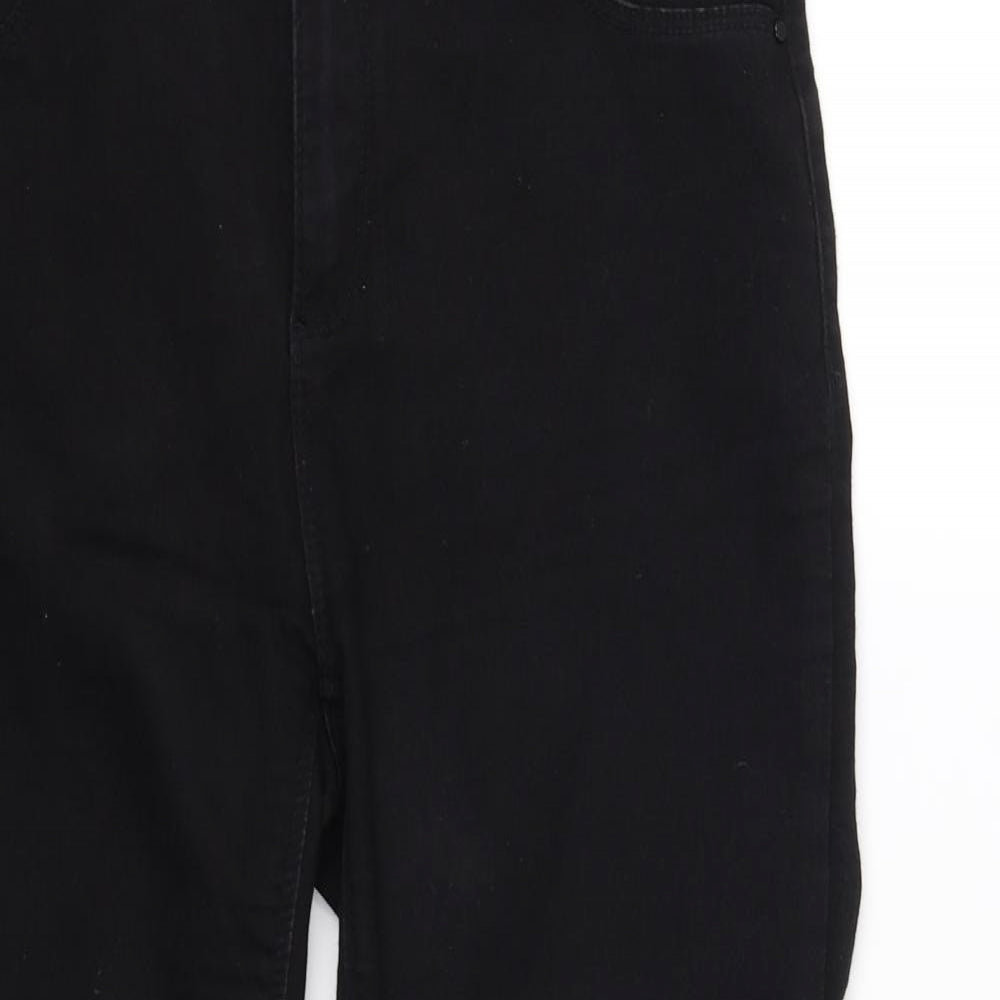 Dorothy Perkins Womens Black   Straight Jeans Size 14 L36 in