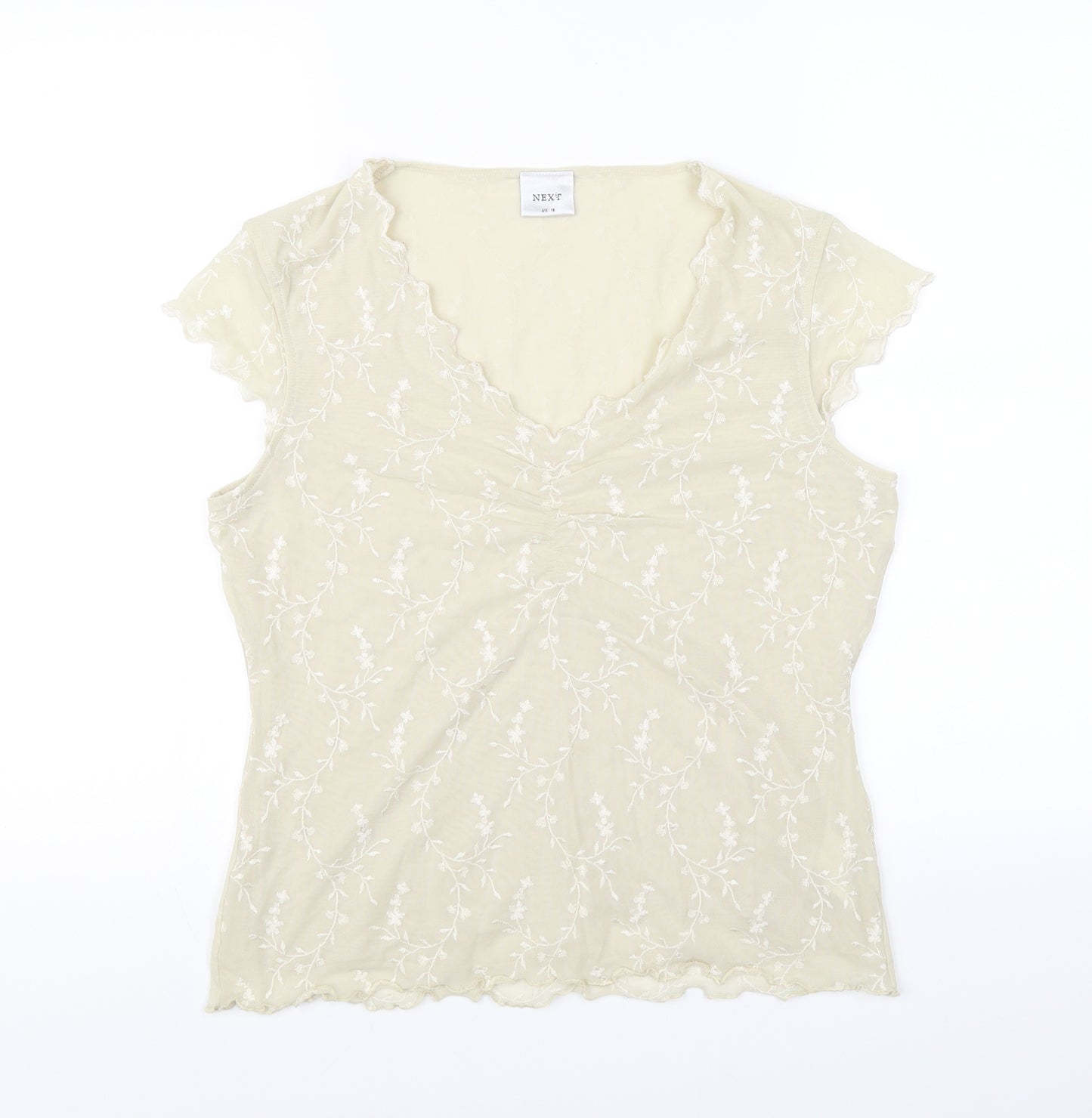 NEXT Womens White   Basic T-Shirt Size 16