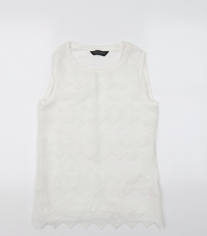 Dorothy Perkins Womens White Basic T-Shirt Size 12