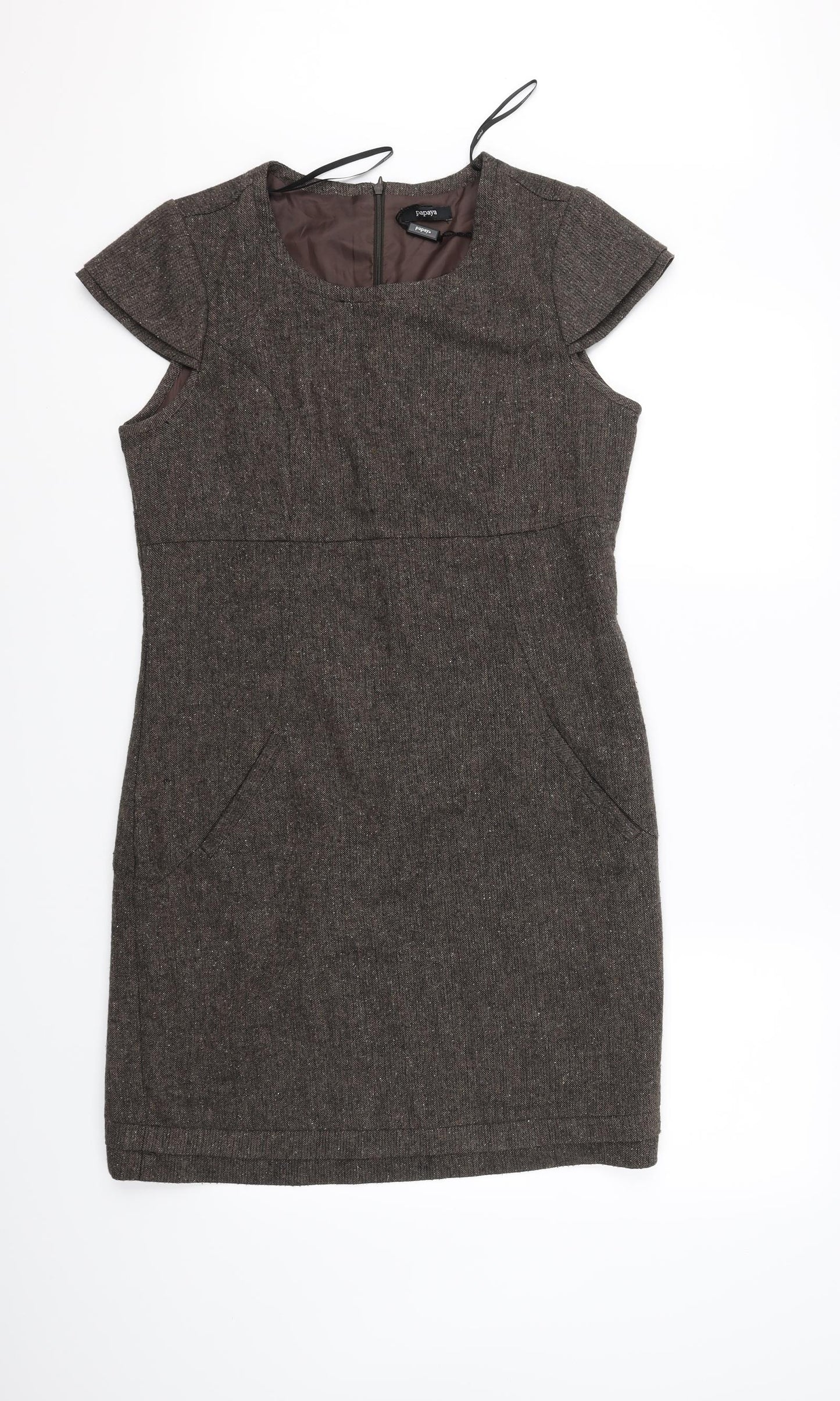 Papaya Womens Brown   Fit & Flare  Size 12