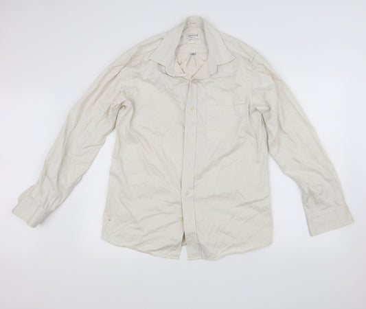 Front view of Arrow women’s white basic button-up, size UK 38