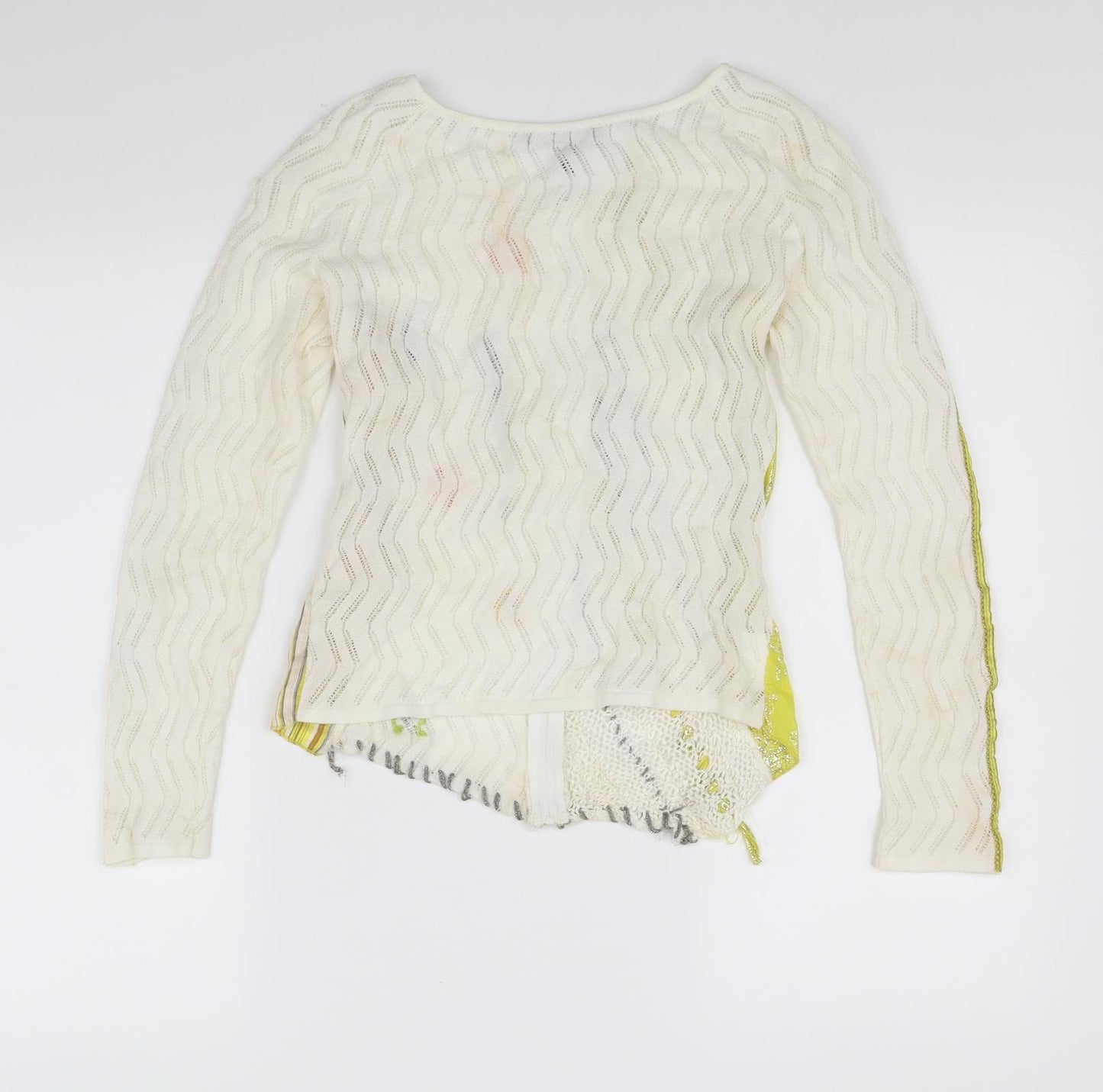 Elicot eric Womens White   Full Zip Jumper Size M