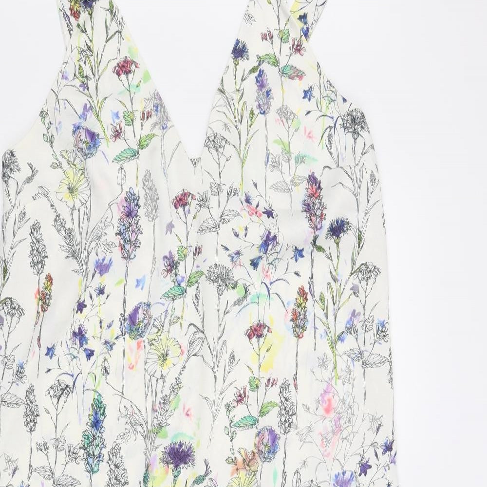 H&M Womens White   Fit & Flare  Size 12