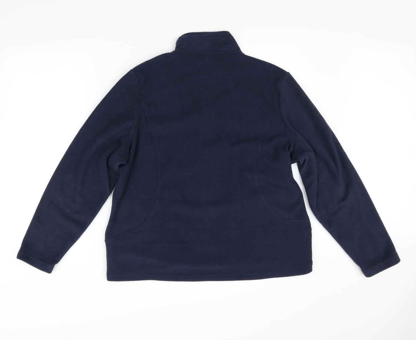 M&S Collection Womens Blue   Full Zip Jumper Size 18